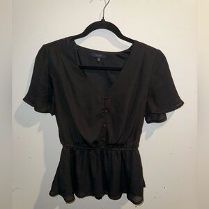 Black ladies fit N flair top